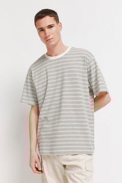 Springfield Textured striped T-shirt
