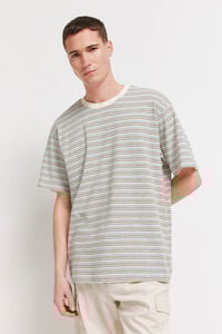Springfield Textured striped T-shirt
