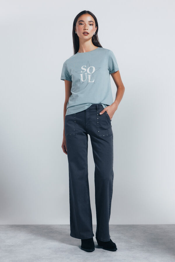 Springfield Camiseta "Soul" verde