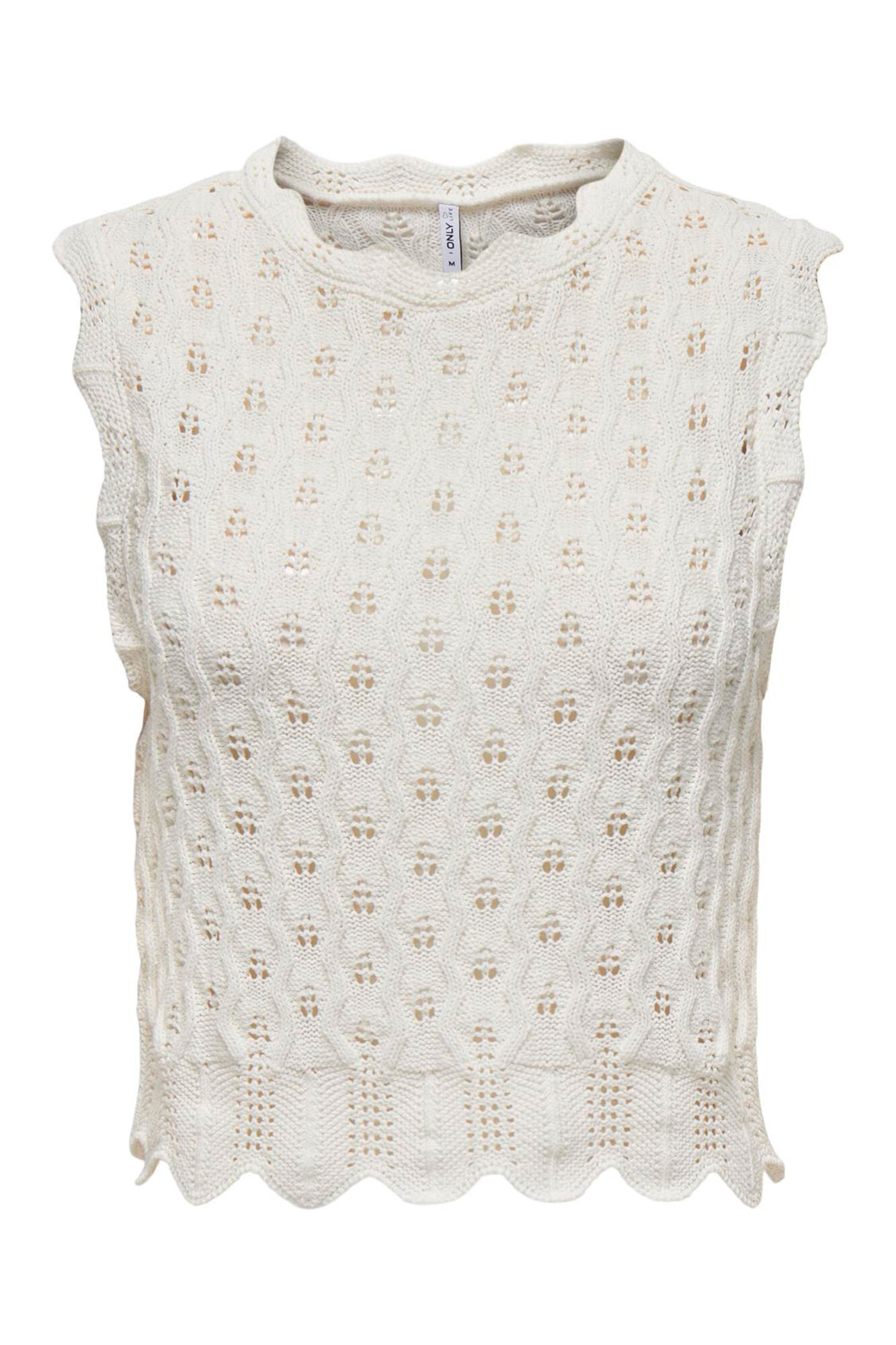 Only Camiseta regular fit crochet