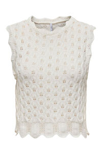 Only Camiseta regular fit crochet