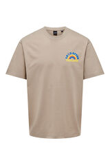Springfield Organic cotton T-shirt brown