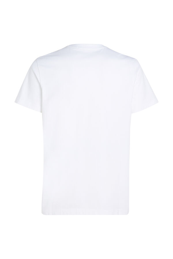 Springfield T-Shirt für Herren mit kurzen Ärmeln blanco