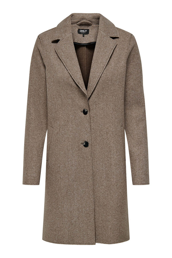 Only Midi cloth coat  nude