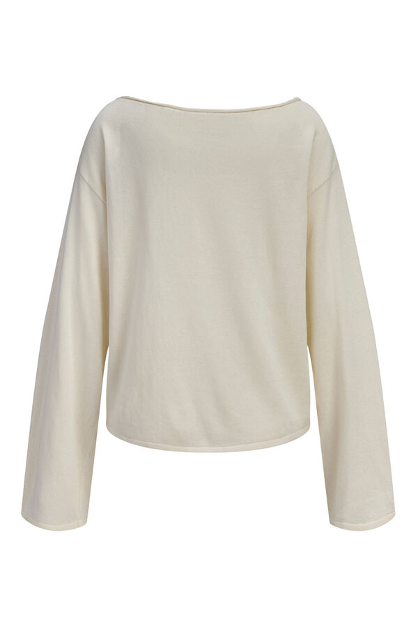 Jack & Jones Jersey de punto cuello barco blanco