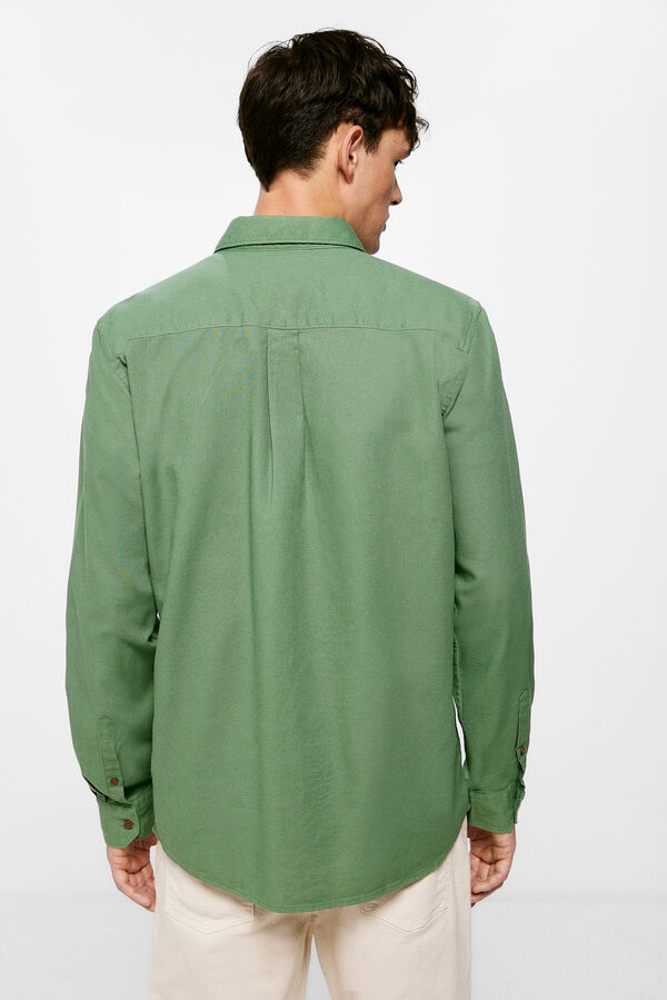Springfield Chemise twill couleur vert