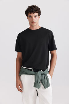 Springfield Textured T-shirt black