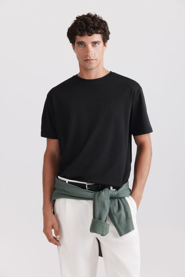 Springfield Textured T-shirt black