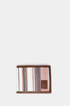 Springfield Ethnic fabric wallet tan