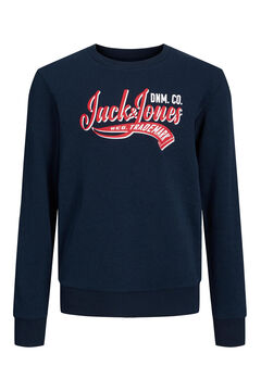 Springfield Round neck logo print sweatshirt navy