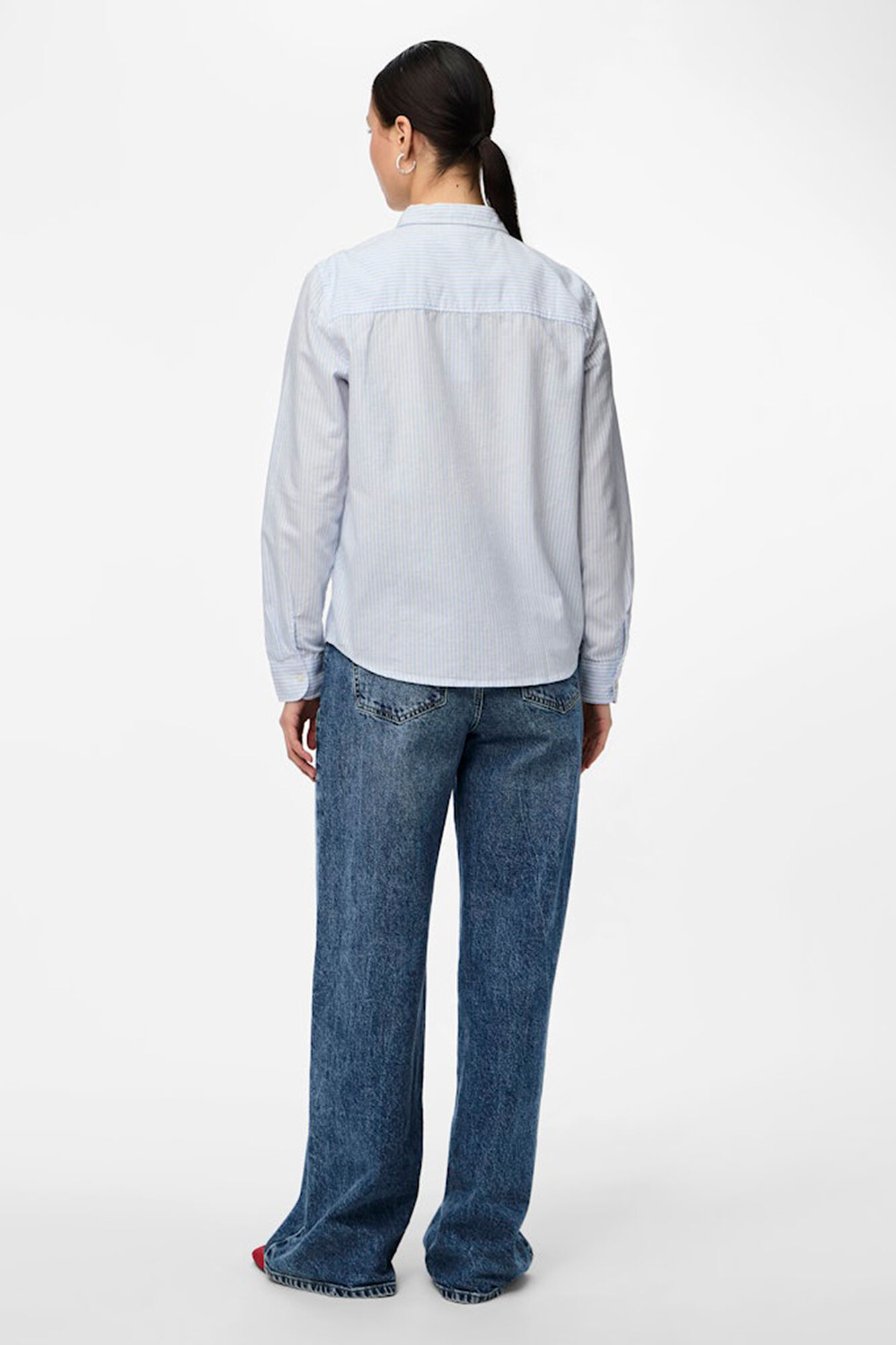 Pieces Camisa oxford b&aacute;sica