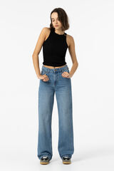 Tiffosi Vaqueros anchos Bonnye azul