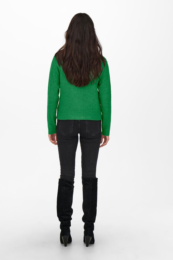 Springfield Button-through jersey-knit cardigan green