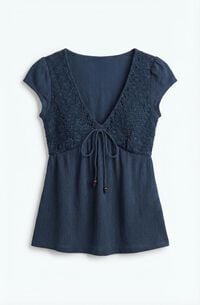 Springfield Camiseta manga corta lazo