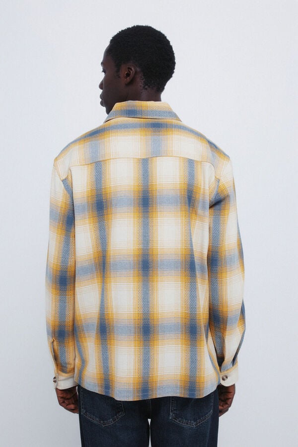Springfield Sobrecamisa cuadros overshirt amarillo