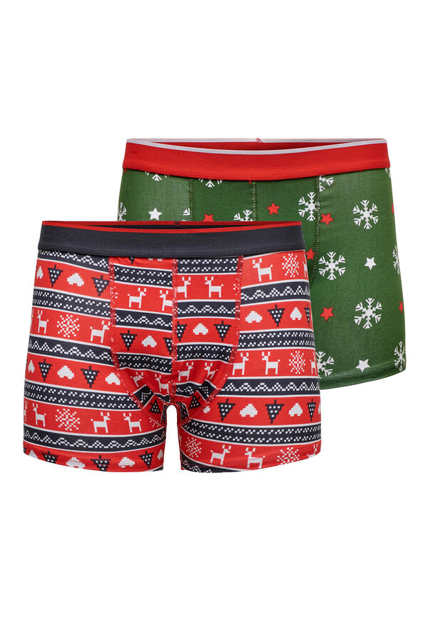 Springfield Christmas underpants and socks set sárga