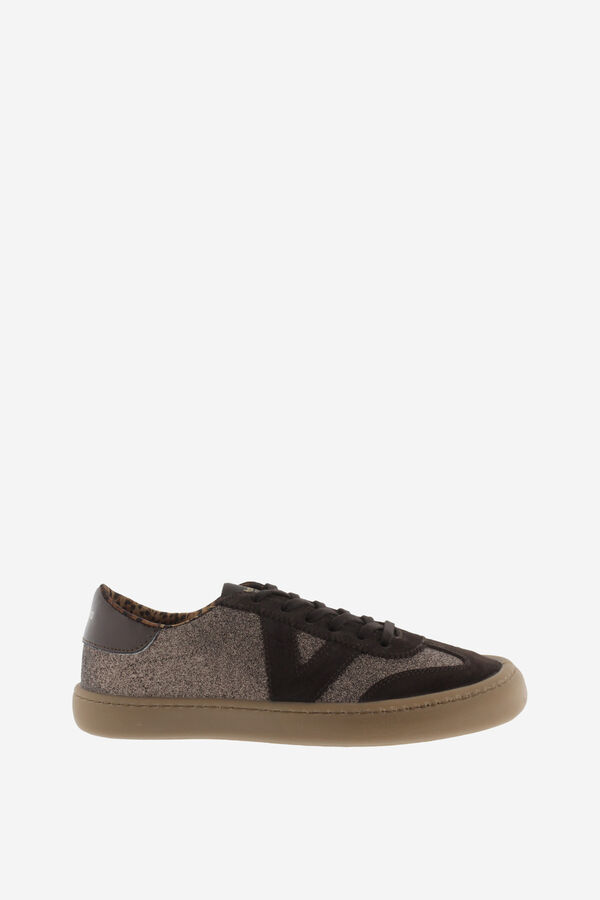 Victoria Glitter barefoot sneakers brown