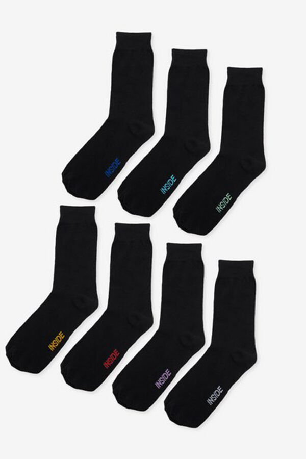 Springfield 7-pack black socks crna