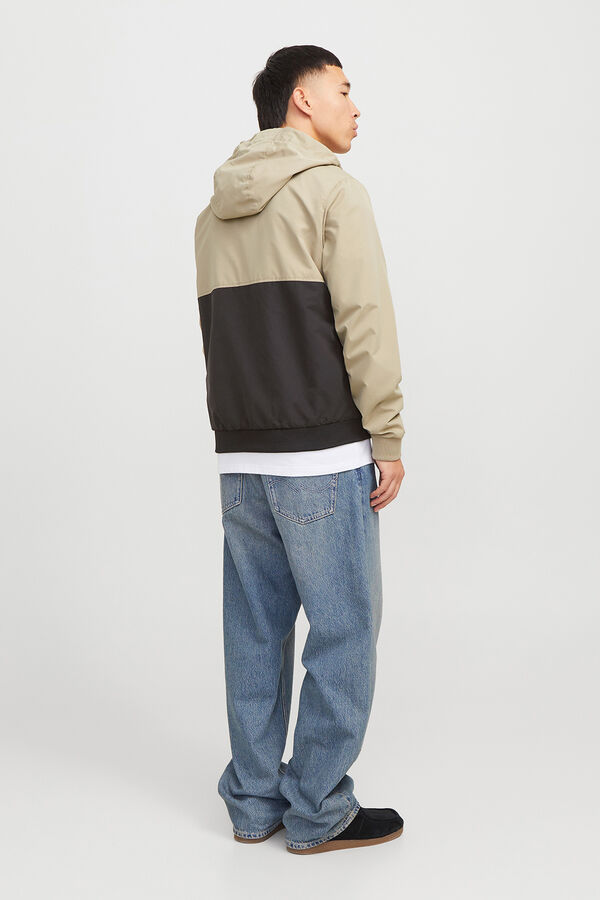 Jack & Jones bomber jacket with hood grey