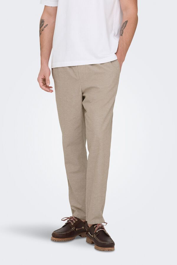 Only & Sons Linen trousers grey