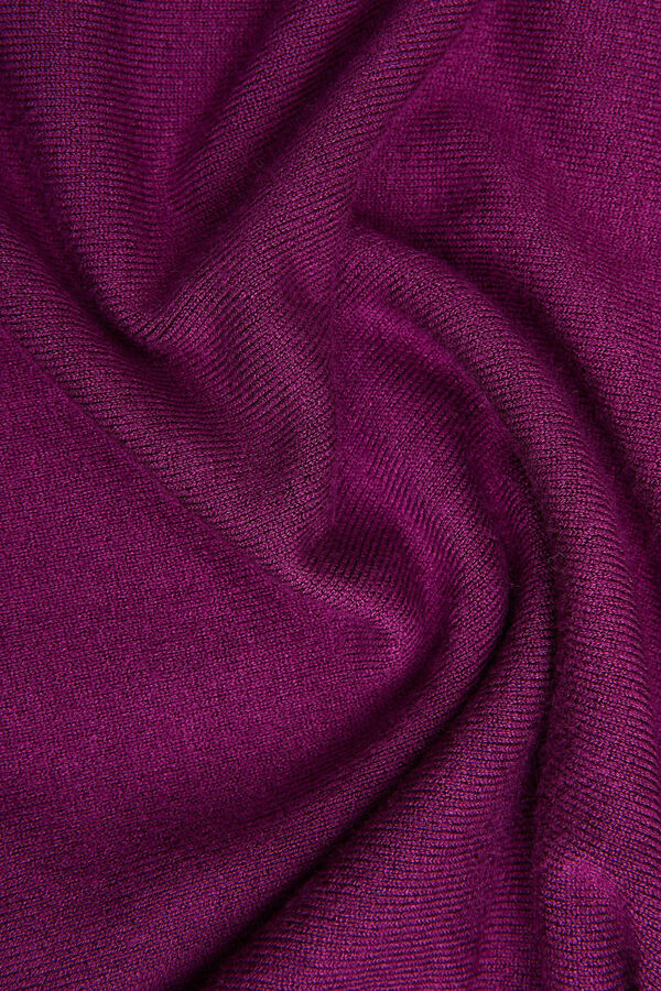 Springfield Jersey-knit jumper with roll neck purple