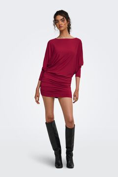 Only Vestido corto fruncido