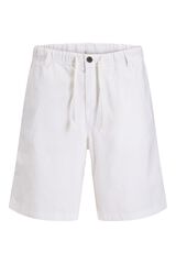 Jack & Jones Linen jogger Bermuda shorts white