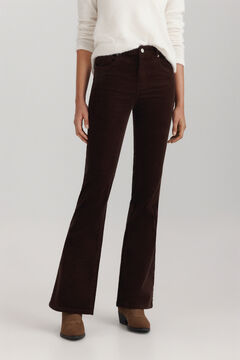 Springfield Pantalon flare en velours c&ocirc;tel&eacute;