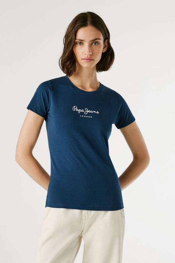 Pepe Jeans Slim-fit logo t-shirt blue
