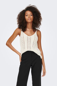 Springfield Jersey-knit sleeveless top white