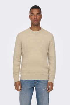 Only & Sons Jersey texturizado cuello redondo