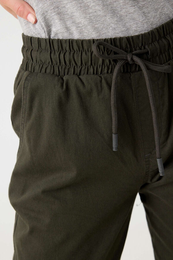 Springfield Essential elasticated jogger trousers dark gray