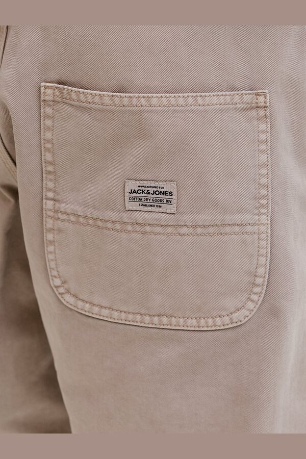 Jack & Jones Cotton baggy fit Bermuda shorts nude