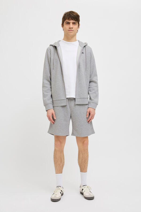 JJ REBEL Mid-rise jogger Bermuda shorts grey