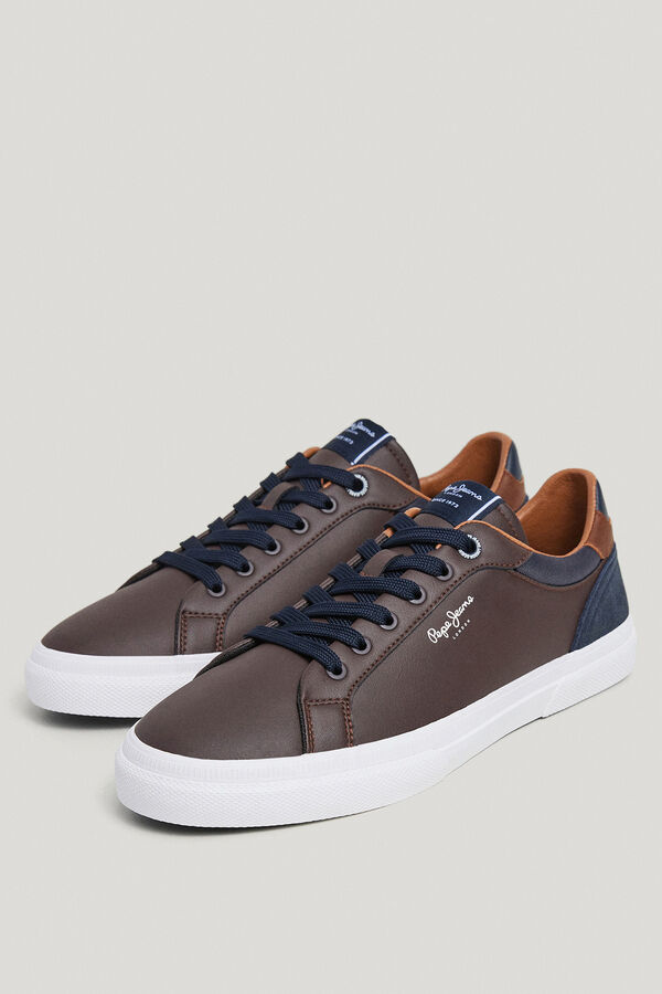 Springfield Kenton Court combined trainers brown