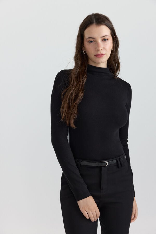 Springfield Perkins neck T-shirt black