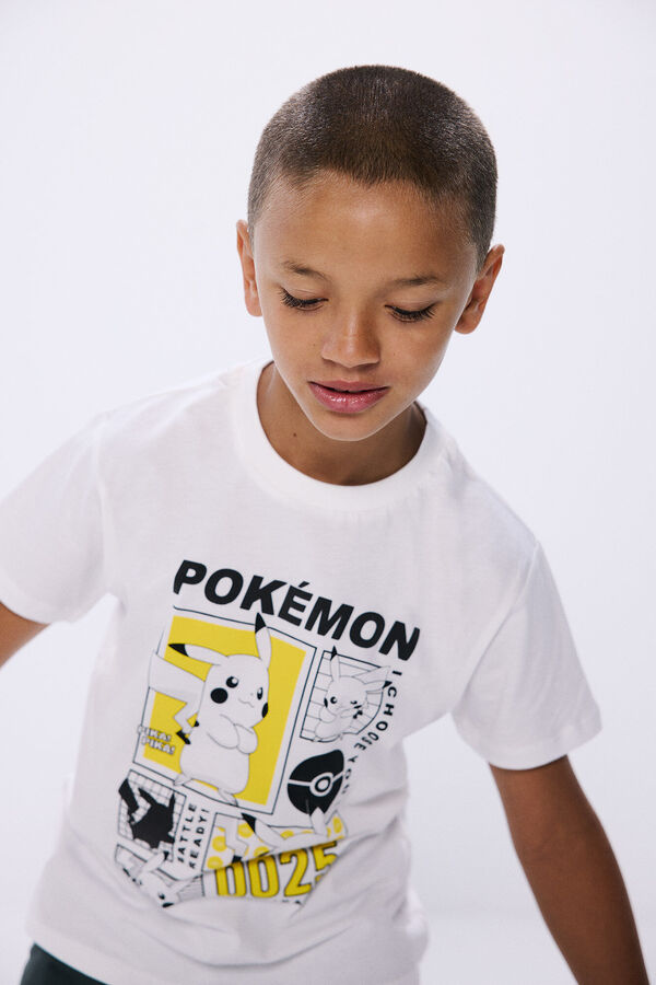 Springfield Pikachu boy t-shirt ecru