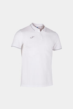 Springfield Kurzarm-Poloshirt Confort Weiß blanco