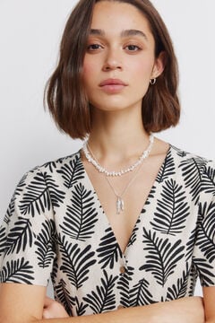 Springfield Printed shirt midi dress