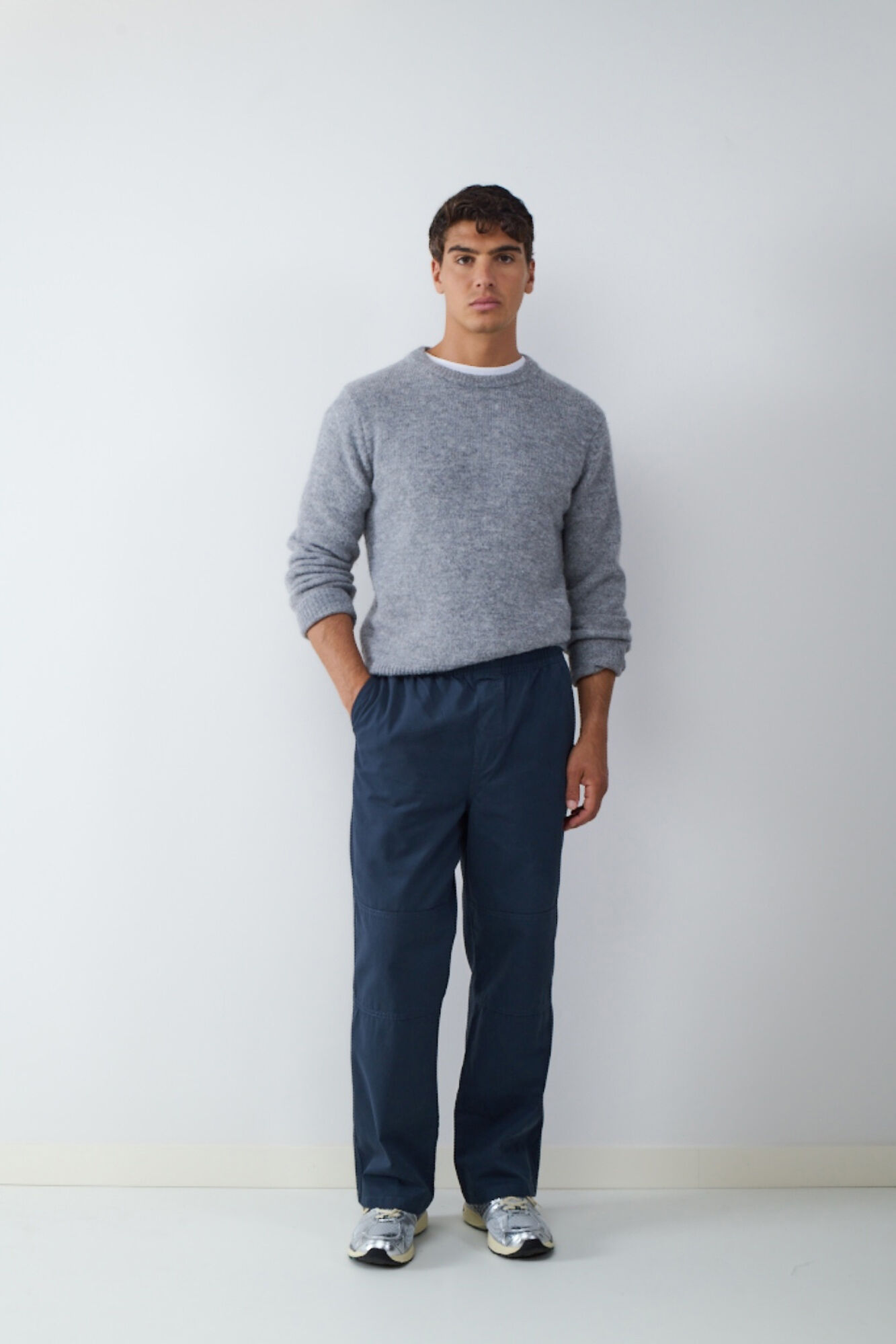 Balmohk Pantal&oacute;n straight cintura el&aacute;stica