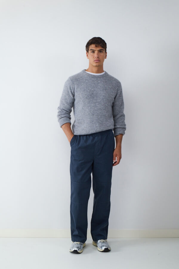 Balmohk Cal&ccedil;a cal&ccedil;a com c&oacute;s el&aacute;stico azul