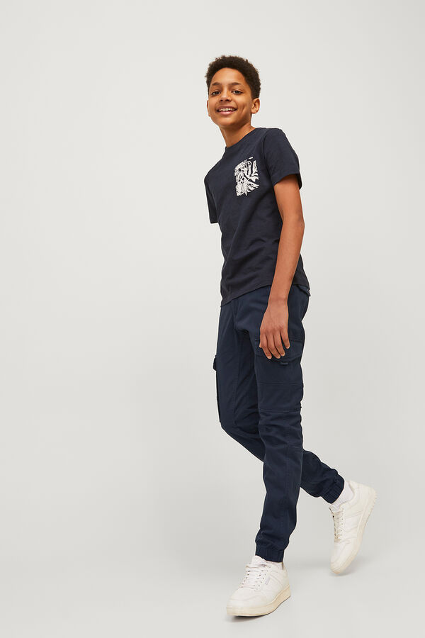 Jack & Jones Junior Slim cargo pants blue