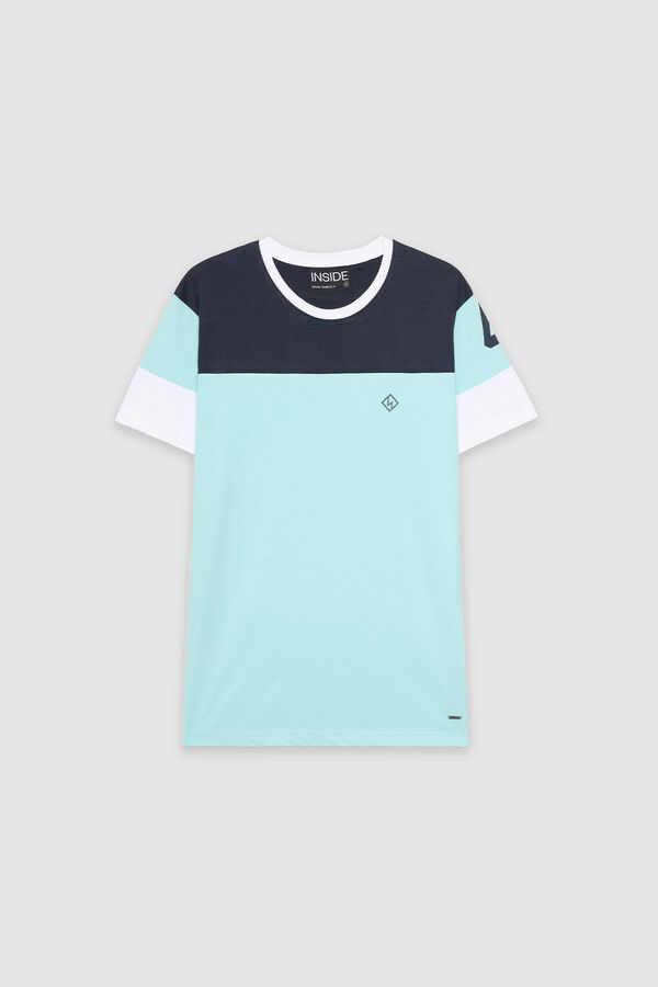 Springfield Camiseta Textura Deportiva azul indigo