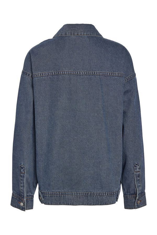 Noisy May Oversize denim jacket blue