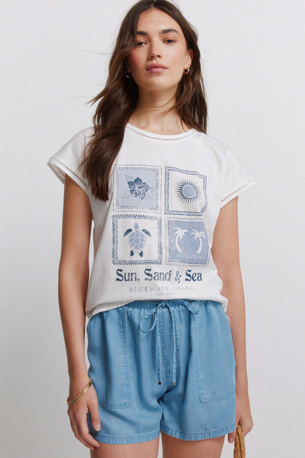 Springfield Cal&ccedil;&otilde;es em tencel azul