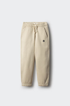 Springfield Pantalon jogger niño estampado fondo blanco