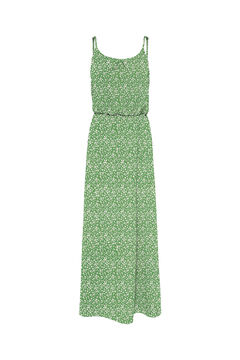 Springfield Strappy long printed dress green