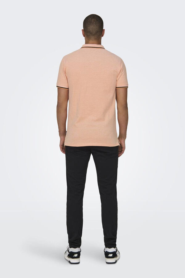 Only & Sons Short-sleeved polo shirt pink