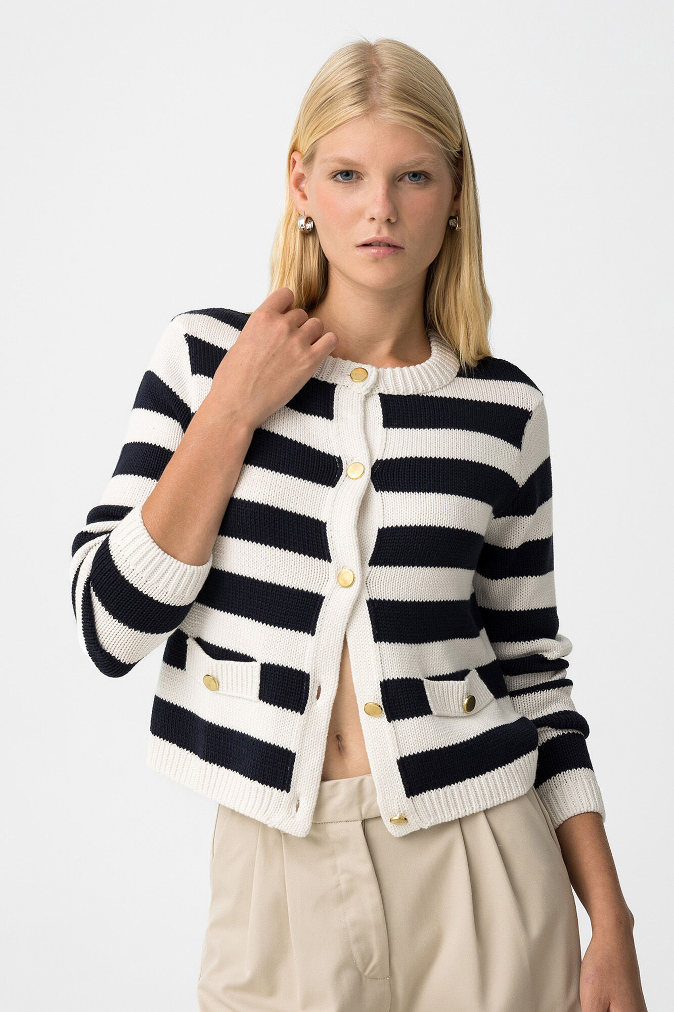 Tiffosi C&aacute;rdigan con Botones Met&aacute;licos