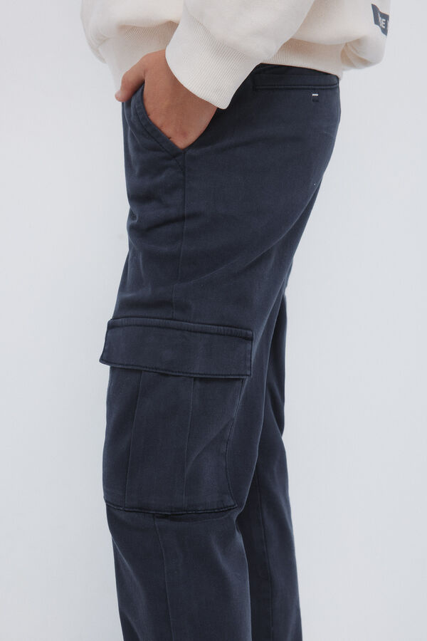 Springfield Kids Criança de carga calças chino azul